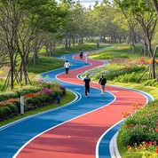 Duo layers EPDM ludis superficie iacuit pro Park